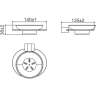 Мыльница GAPPO G309 G30902-8 белый/хром